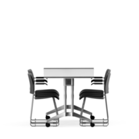 conjunto de mesa isométrica render 3d frontal png