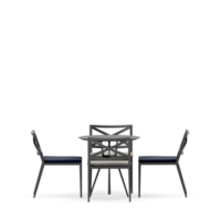 Isometric Table set front 3D render png