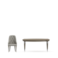 conjunto de mesa isométrica render 3d frontal png