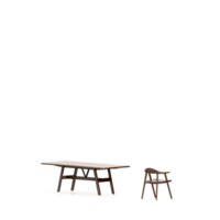 conjunto de mesa isométrica render 3d frontal png