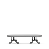 Isometric Table set front 3D render png