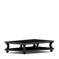 Isometric Table set front 3D render png