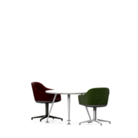 conjunto de mesa isométrica render 3d frontal png