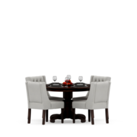 conjunto de mesa isométrica perspectiva 3d render png