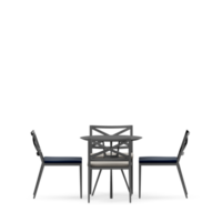 conjunto de mesa isométrica render 3d frontal png