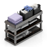 Isometric towels 3D isolated render png