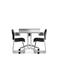 Isometric Table set front 3D render png