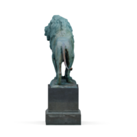 estátua isométrica 3d renderização isolada png