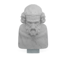 Isometric Statue 3D isolated render png