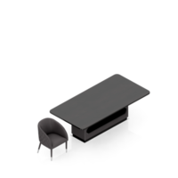 Isometric Table set Perspective 3D render png