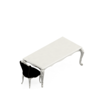 Isometric Table set Perspective 3D render png