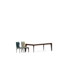 conjunto de mesa isométrica render 3d frontal png