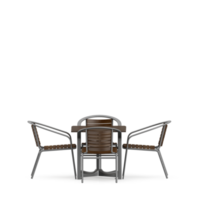 Isometric Table set front 3D render png