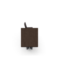 renderização 3d de perspectiva de conjunto de mesa isométrica png