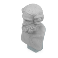 Isometric Statue 3D isolated render png