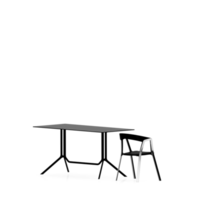 conjunto de mesa isométrica render 3d frontal png