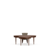 Isometric Table set front 3D render png