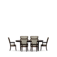 conjunto de mesa isométrica render 3d frontal png