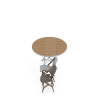 conjunto de mesa isométrica perspectiva 3d render png