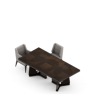 conjunto de mesa isométrica perspectiva 3d render png