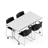 Isometric Table set Perspective 3D render png