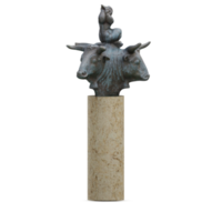 isometrico statua 3d isolato rendere png