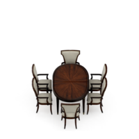 conjunto de mesa isométrica perspectiva 3d render png