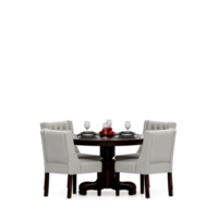 conjunto de mesa isométrica perspectiva 3d render png