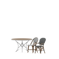 Isometric Table set front 3D render png