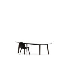 conjunto de mesa isométrica render 3d frontal png