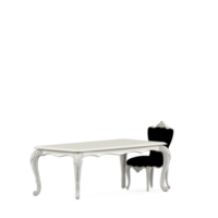 Isometric Table set front 3D render png