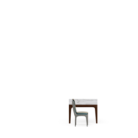 conjunto de mesa isométrica render 3d frontal png