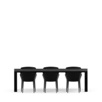 conjunto de mesa isométrica render 3d frontal png