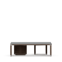 conjunto de mesa isométrica render 3d frontal png