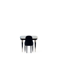 conjunto de mesa isométrica render 3d frontal png