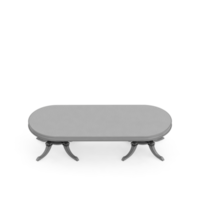 renderização 3d de perspectiva de conjunto de mesa isométrica png