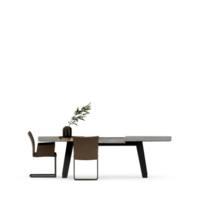 conjunto de mesa isométrica render 3d frontal png