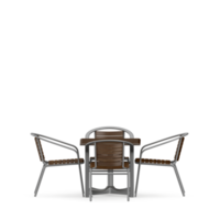 conjunto de mesa isométrica render 3d frontal png