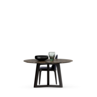 conjunto de mesa isométrica render 3d frontal png