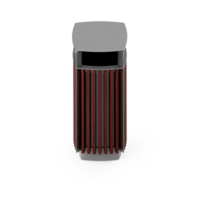 botes de basura isométricos 3d render png