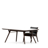 Isometric Table set front 3D render png