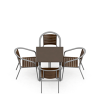 conjunto de mesa isométrica perspectiva 3d render png