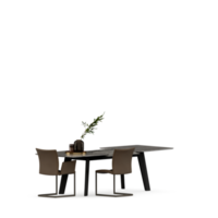 Isometric Table set front 3D render png