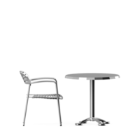 conjunto de mesa isométrica render 3d frontal png