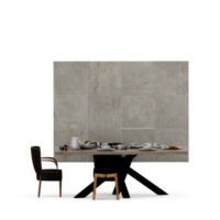 conjunto de mesa isométrica render 3d frontal png