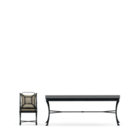 conjunto de mesa isométrica render 3d frontal png