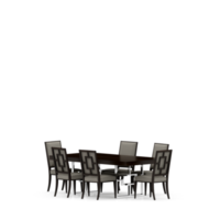 conjunto de mesa isométrica render 3d frontal png