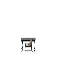 conjunto de mesa isométrica render 3d frontal png