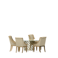 conjunto de mesa isométrica render 3d frontal png