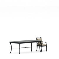 conjunto de mesa isométrica render 3d frontal png